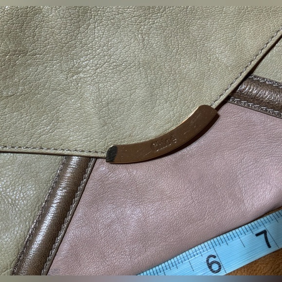 Chloé Chloe Leather Envelope Clutch Bag Purse - Picture 2 of 9